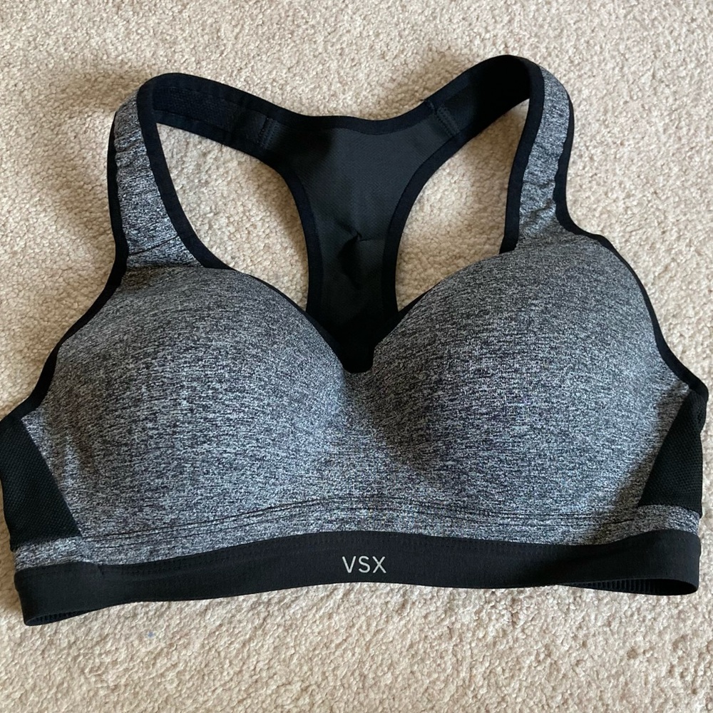 Victoria's Secret Black and Gray Sports Bra